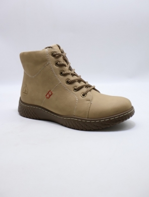 Botki damskie ocieplane na płaskim (36-42) SG969-2 KHAKI