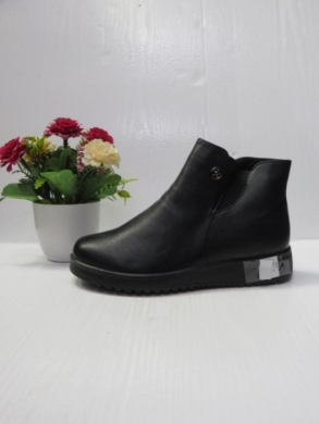 Botki damskie ocieplane na płaskim (39-43) DX57-5 BLACK