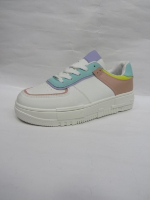 Buty sportowe damskie na płaskim (36-41) XJ-6 WHITE/PINK