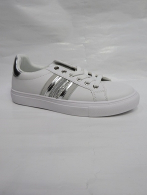 Buty sportowe damskie na płaskim (36-41) R189 SILVER