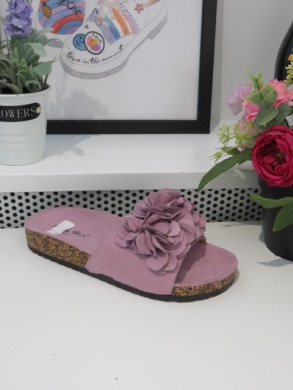 Klapki damskie na płaskim (36-41) TL8-110 PURPLE