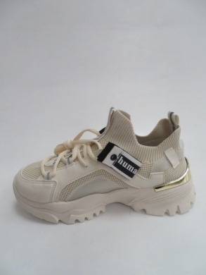 Sneakersy damskie niskie (36-41) V2003 BEIGE