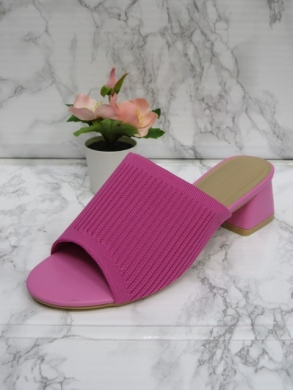 Klapki damskie na obcasie (36-41) C-031 FUCHSIA