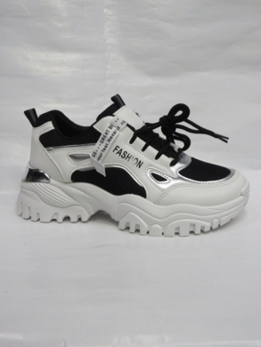 Sneakersy damskie niskie (36-41) 6810-1 BLACK/WHITE