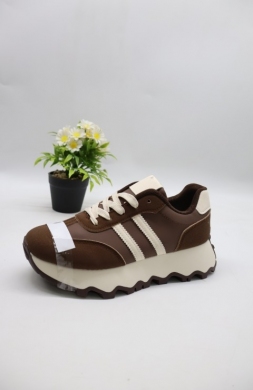 Buty sportowe damskie na płaskim (36-41) HZ407 BROWN