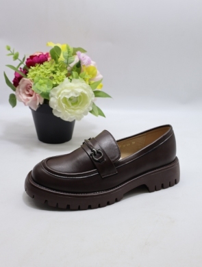 Mokasyny damskie na płaskim (36-41) 5598 BROWN