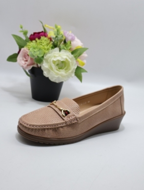 Mokasyny damskie na koturnie (36-41) QQ-16 PINK