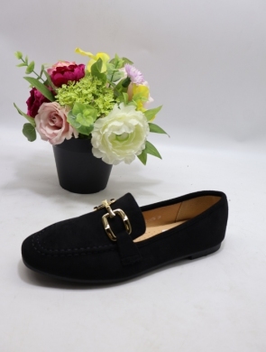 Mokasyny damskie na płaskim (36-41) H8-967 BLACK