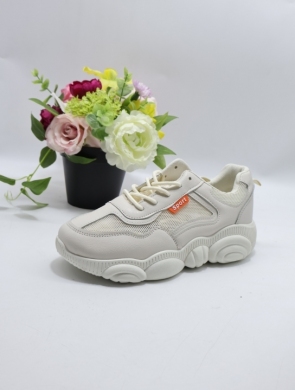 Buty sportowe damskie na płaskim (36-41) XY2615 BEIGE