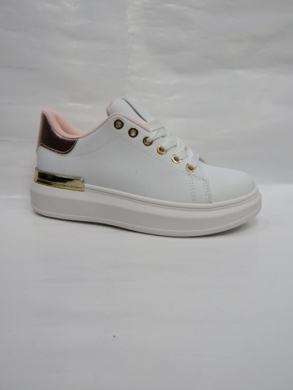 Buty sportowe damskie na płaskim (36-41) J543 WH/PINK