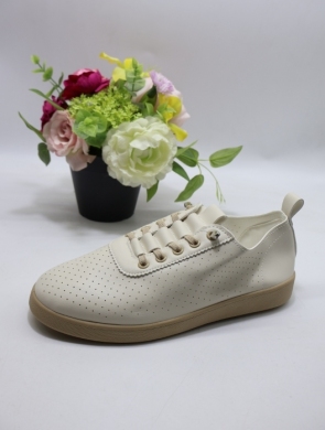 Półbuty damskie na płaskim (36-41) 81212-4 BEIGE