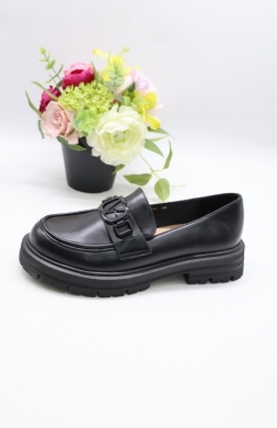 Mokasyny damskie na płaskim (36-41) CH-161 BLACK