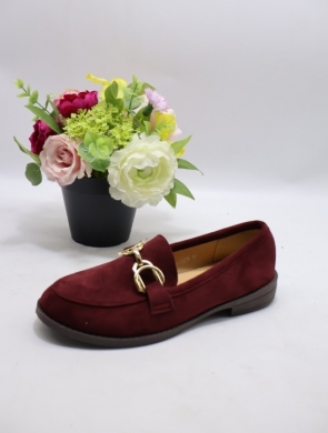 Mokasyny damskie na płaskim (36-41) H8-1027 WINE