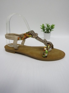 Sandały damskie na płaskim (36-41) 219-2 BEIGE