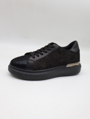 Buty sportowe damskie na płaskim (36-41) 9-703 BLACK