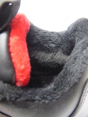 Buty sportowe chłopięce ocieplane (32-37) P691 BLACK/RED