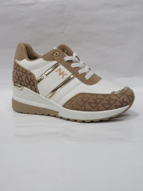 Buty sportowe damskie na koturnie (36-41) LDJ-117 WH/BL