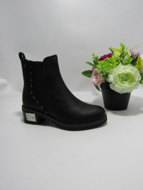 Botki damskie na płaskim (36-41) SG862 BLACK