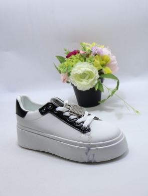 Buty sportowe damskie na płaskim (36-40) 681 BLACK