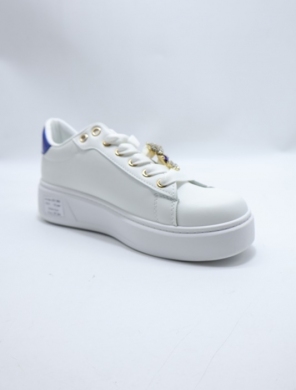 Buty sportowe damskie na płaskim (36-41) EV392 WH/BLUE