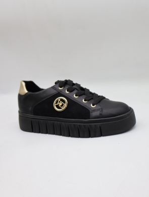 Buty sportowe damskie na płaskim (36-41) 6626 BLACK
