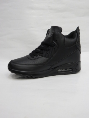 Sneakersy damskie wysokie (36-41) D7H-2 BLACK