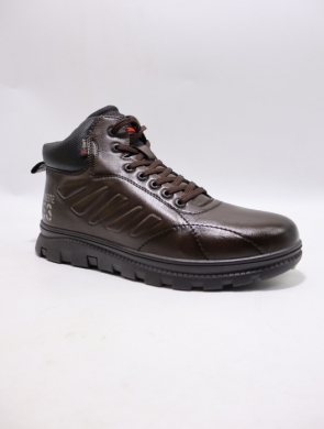 Botki męskie ocieplane (40-45) 62212-3 BROWN