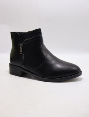 Botki damskie ocieplane na płaskim (36-41) Z622-1 BLACK