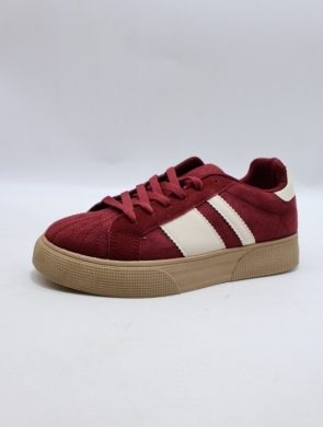 Buty sportowe damskie na płaskim (36-41) X-182 WINE