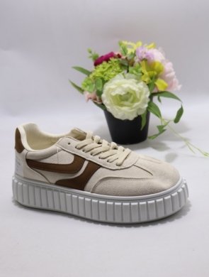 Buty sportowe damskie na płaskim (36-41) A88-225 BEIGE