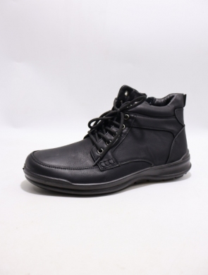 Botki męskie ocieplane (40-46) 1378-1 BLACK