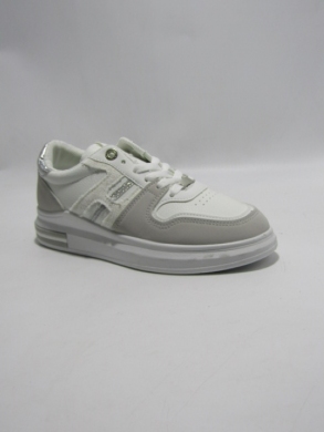 Buty sportowe damskie na płaskim (36-41) 1688 WH/GREY