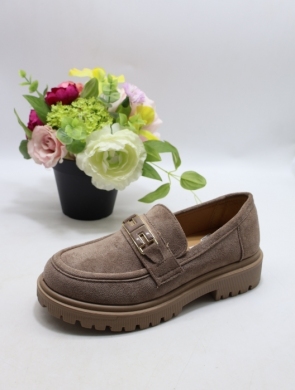 Mokasyny damskie na płaskim (36-41) 0904 KHAKI