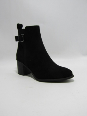 Botki damskie ocieplane na obcasie (36-41) C833 BLACK