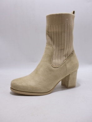Botki damskie na obcasie (36-41) A888 BEIGE