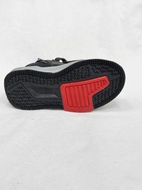 Buty sportowe chłopięce ocieplane (26-31) P812-1 BLACK/RED