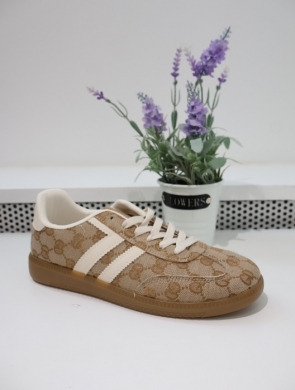 Buty sportowe damskie na płaskim (36-41) BL659 KHAKI