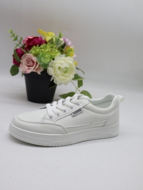 Buty sportowe damskie na płaskim (37-42) HZ-15 WHITE