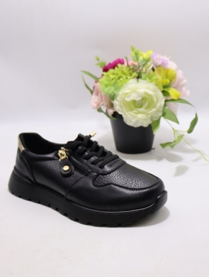 Buty sportowe damskie na płaskim (36-41) BK-617 BLACK