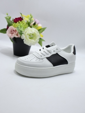 Buty sportowe damskie na płaskim (36-41) 8048 WH/BLACK