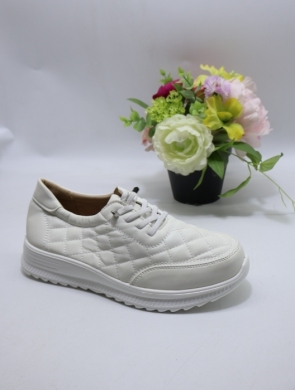 Buty sportowe damskie na płaskim (37-42) JS-55 WHITE