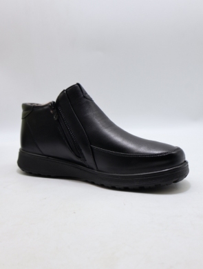 Botki damskie ocieplane na płaskim (37-42) M8811 BLACK