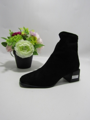 Botki damskie na obcasie (36-41) 9569A-1 BLACK