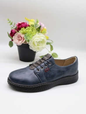 Półbuty damskie na płaskim (36-42) 22T112-7 NAVY