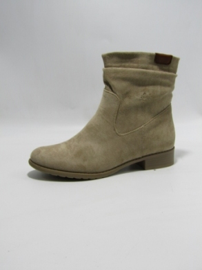 Botki damskie ocieplane na płaskim (36-41) 6054-2 KHAKI