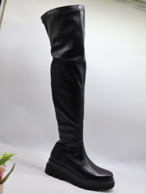 Kozaki damskie na płaskim (36-41) K310 BLACK