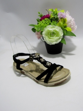 Sandały damskie na płaskim (36-41) FY7050 BLACK