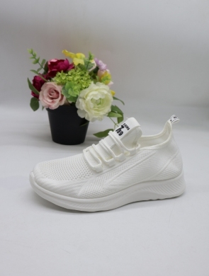 Buty sportowe damskie na płaskim (36-41) ABS-031-3 WHITE