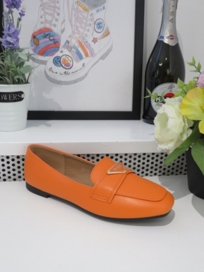 Mokasyny damskie na płaskim (36-41) GO-167 ORANGE