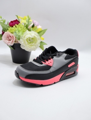 Buty sportowe damskie na płaskim (36-41) D800-BL BL/CORAL